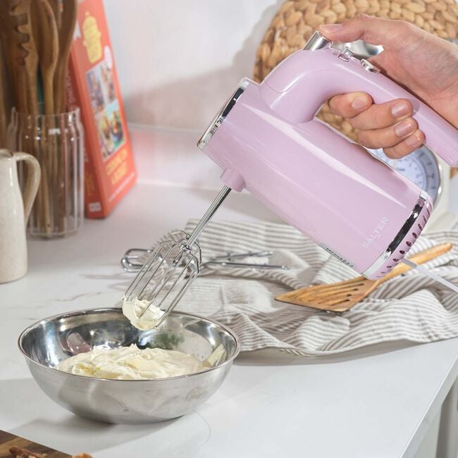 SALTER RETRO PINK Hand Mixer