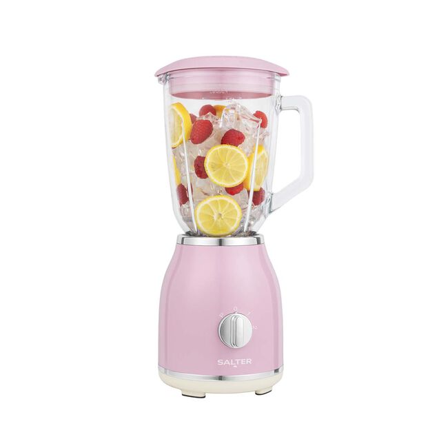 SALTER RETRO PINK 1.5L Glass Jug Blender