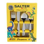 Salter Kids Dinosaurs 4 Piece Cutlery Set 