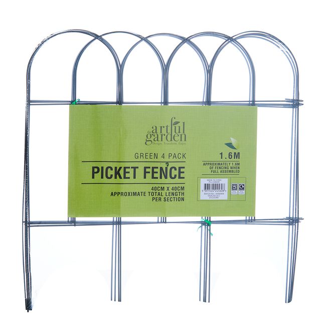 Green Picket Fence 4 Pack