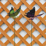Metallic Butterfly Garden Stake