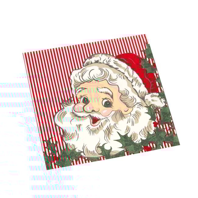 Santa Stripe Napkins 20 Pack 