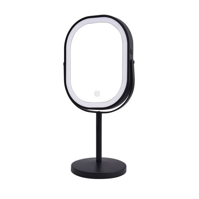 VISAGE LED MATTE BLACK SQUARE 3X Cosmetic Mirror