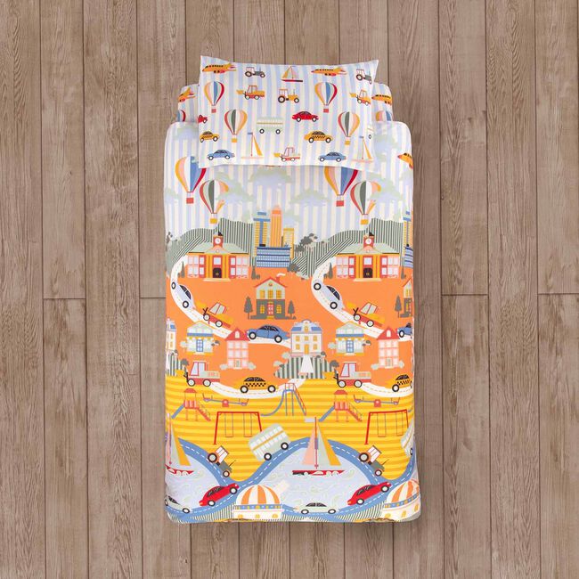 JUNIOR BED DUVET COVER Adventure Town