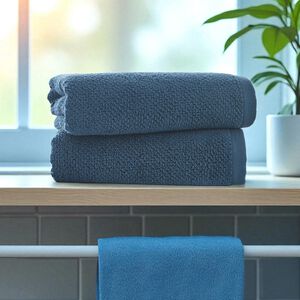 DEYONGS ROMEO 450GSM QUIK DRY NAVY 2PK Facecloth