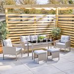 Pavia Rattan 6 Piece Furniture Set