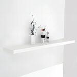 Bergen 120cm White Floating Wall Shelf