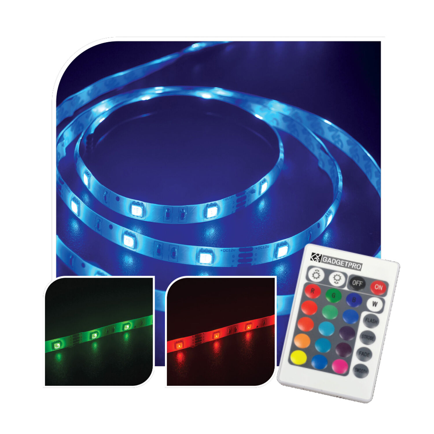 Afdæk Eller senere slap af Colour Change Led Strip Light Kit 2m - Home Store + More