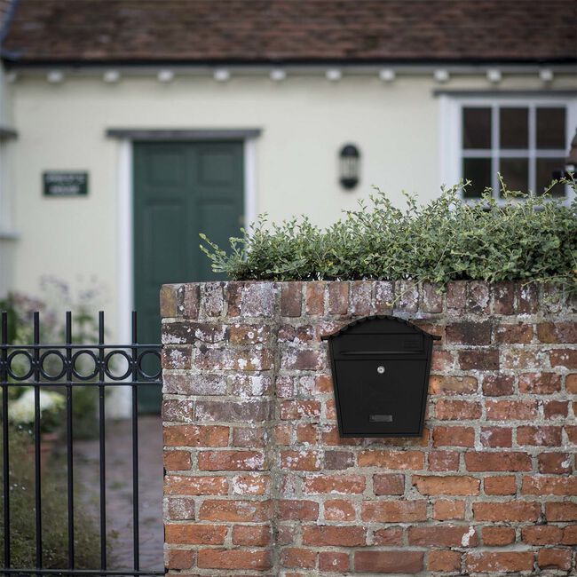 Steel Letterbox Classic Black