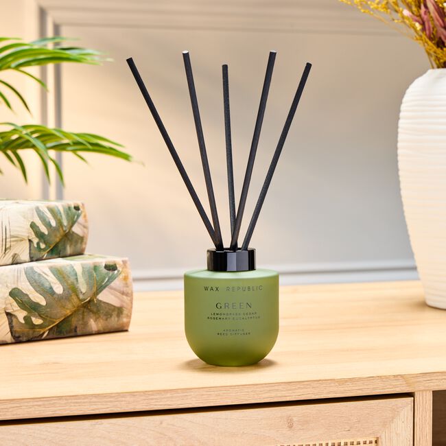 Wax Republic Green Lemongrass Ginger Reed Diffuser