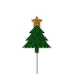 Christmas Tree Glitter Cupcake Toppers
