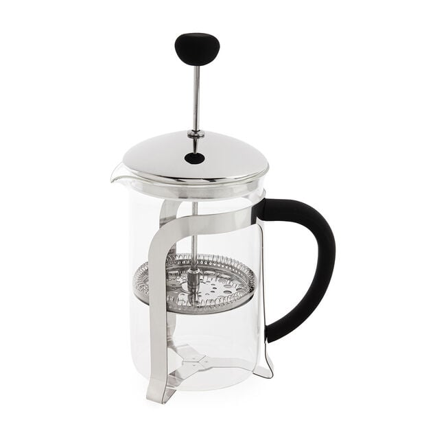 Glona Stainless Steel Glass Cafetiere 800ml