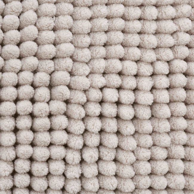 CATHERINE LANSFIELD EXTRA LONG BOBBLE BATH MAT NATURAL