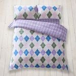 SINGLE DUVET COVER Argyle Multi