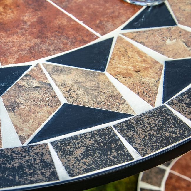 Diamond Mosaic Bistro Set 5 Piece