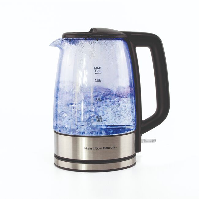 Hamilton Beach 1.7L Glass Kettle
