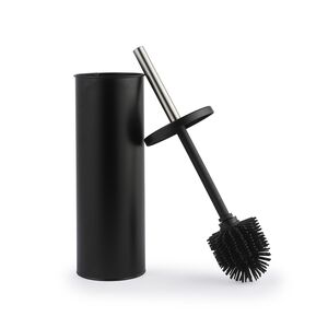 BELDRAY BLACK ROUND TOILET BRUSH With Silicone Head 