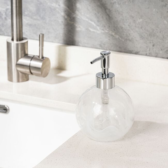 Glass Cloud Soap Dispenser