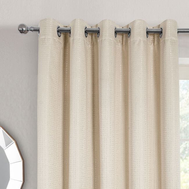BLACKOUT & THERMAL DASH  NATURAL 132x90 Curtain