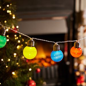 10 Outdoor Bauble String Christmas Lights