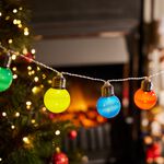 10 Outdoor Bauble String Christmas Lights