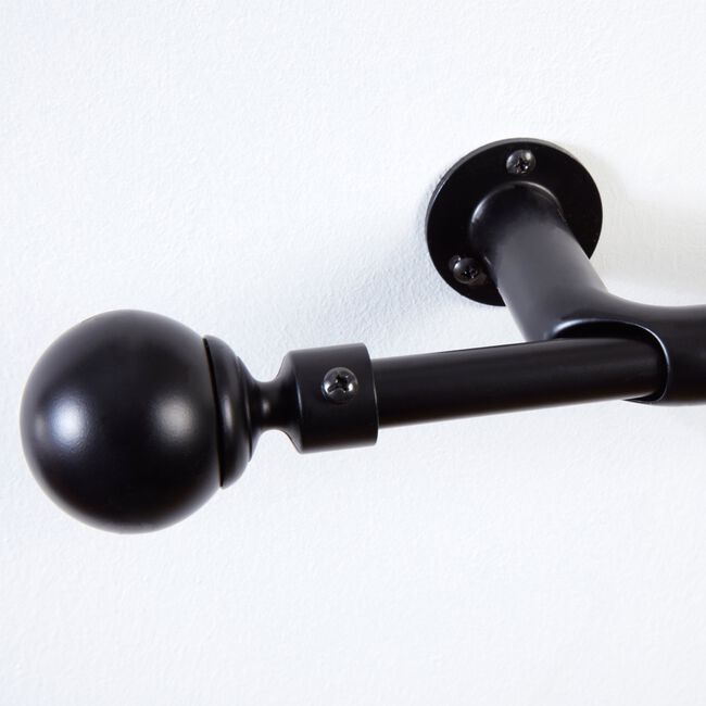 ROOM DARKENING EXTENDABLE BALL 19mm 70-120cm Black