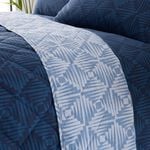 Noah Bedspread 200cm x 220cm - Navy