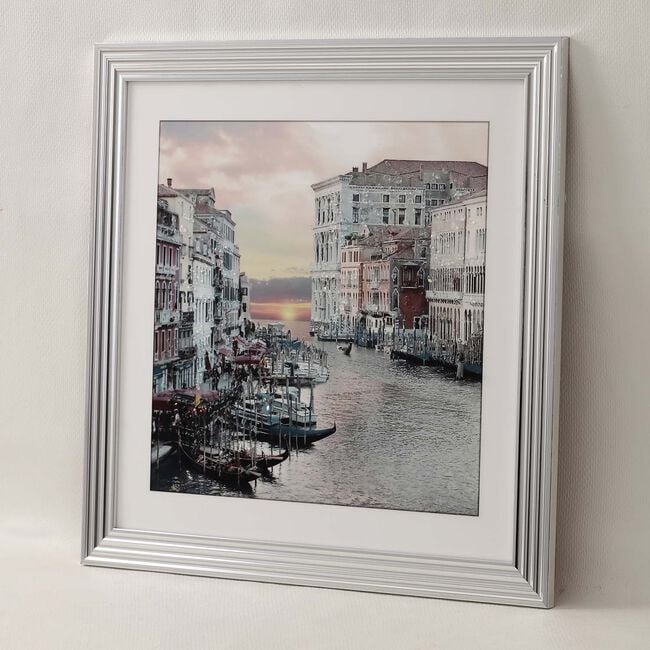 Venice Sunset Jewelled Framed Art 60cm x 60cm