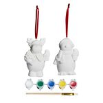 Paint Your Own Christmas Santa and Snowman