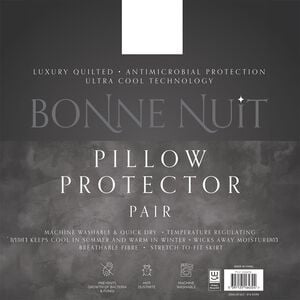 Bonne Nuit Pillow Protector Pair