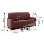 REGAL MILLS EASYSTRETCH VELVET BORDEAUX  2 Seater Sofa Cover