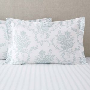 Lenora Oxford Pillowcase Pair - Grey