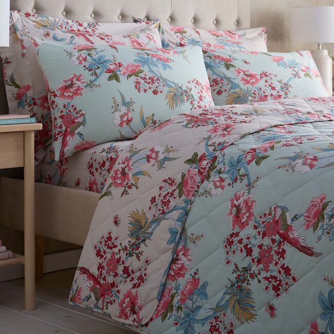 Danae Bedspread 200cm x 220cm - Duck Egg