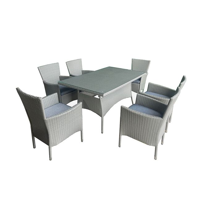 Milan 7 Piece Rattan Garden Furniture Set