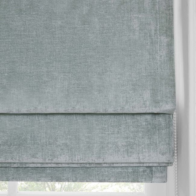 BLACKOUT & THERMAL TEXTURED DUCK EGG 90X140cm Roman Blind
