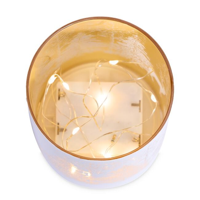 Cashel Living LED Reindeer White Small Cylinder