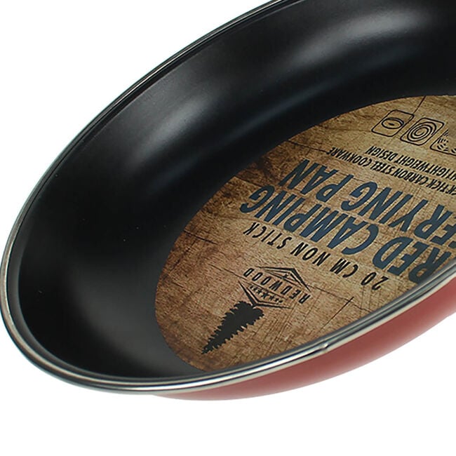 20cm Red Camping Frying Pan
