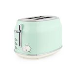 SALTER RETRO GREEN CURVED BODY 2 Slice Toaster