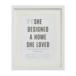 40X50CM MCINTOSH WHITE POSTER Frame