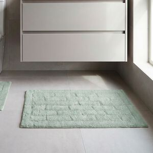 COTTON BRICK DUCK EGG 50x80 Bath Mat
