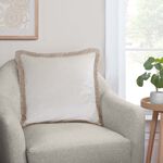 ELLEN FRINGE IVORY 45x45 Cushion