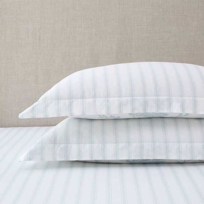 Lenora Oxford Pillowcase Pair - Grey