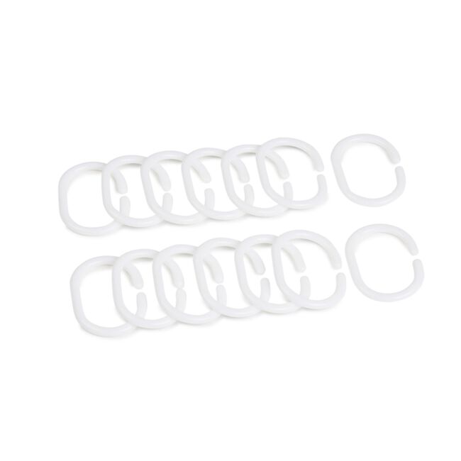 BELDRAY ANTIBAC PEVA WHITE Shower Curtain