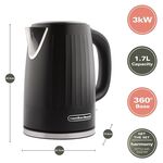 HAMILTON BEACH HARMONY 1.7L Black Kettle