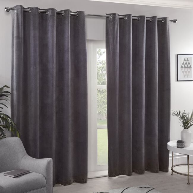 TRIANGLE STITCH GREY 66X54 Curtain