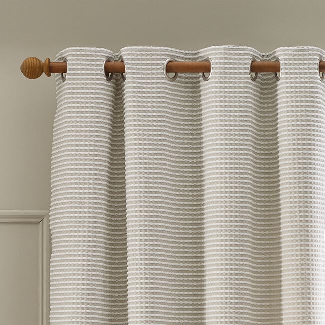 CATHERINE LANSFIELD STAB STITCH NATURAL 66X54 Curtain
