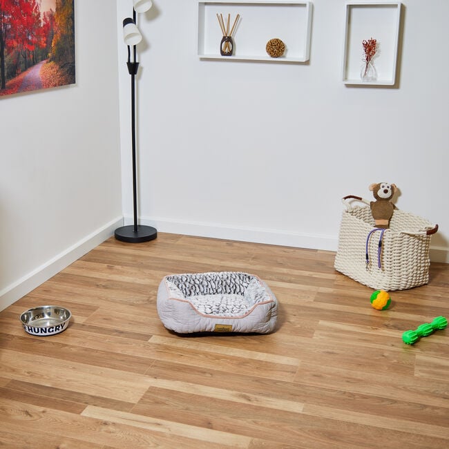 Quilted Soft Fleece Pet Bed Small