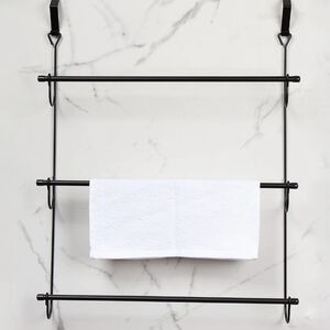 3-Tier OTD Matte Black Towel Rail