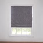 BLACKOUT & THERMAL TEXTURED SLATE 90X140cm Roman Blind