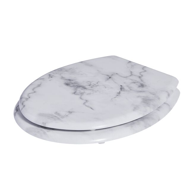 White Calacatta Marble Toilet Seat